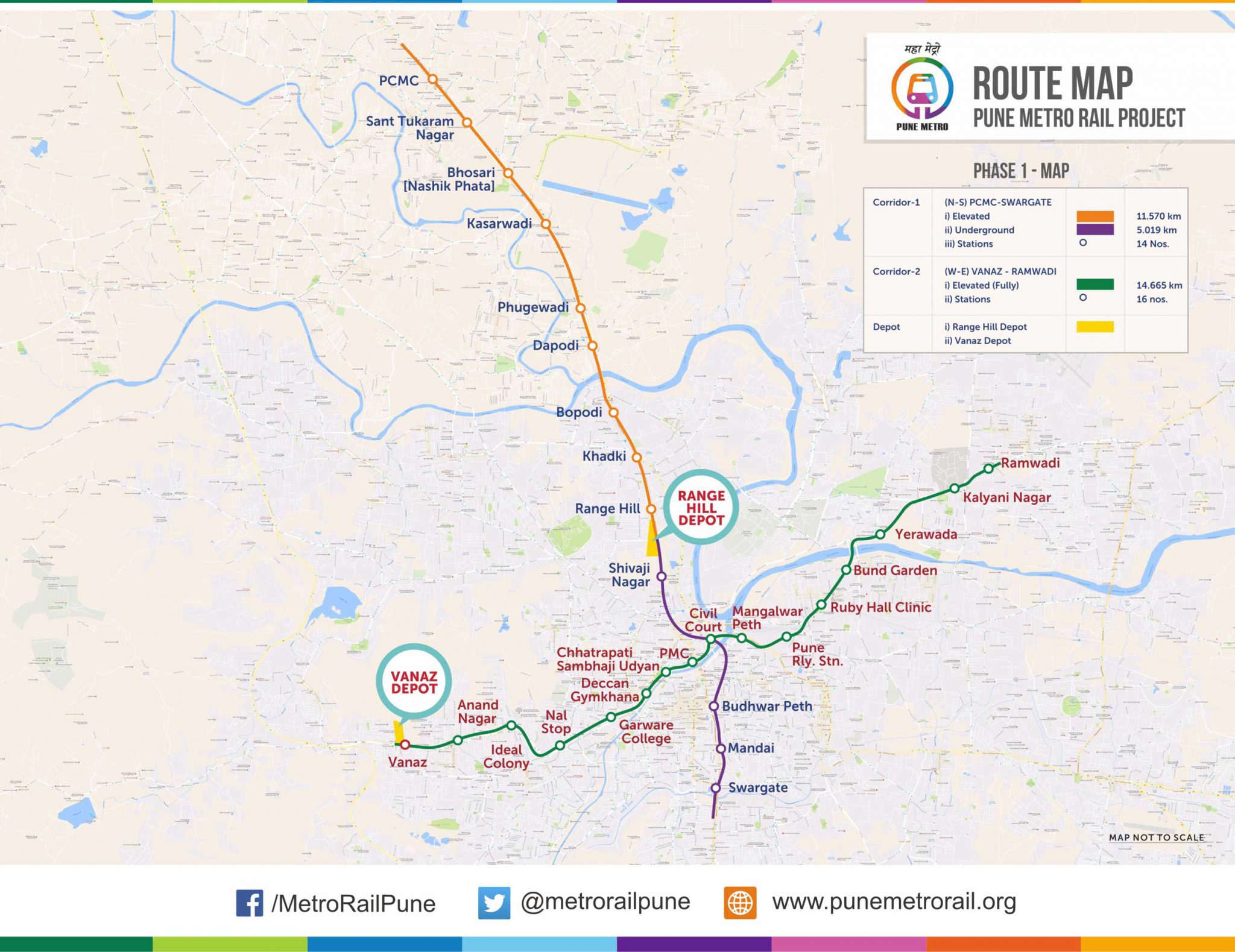 Pune Metro Route Map 2048x1579 